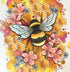 Honey Bee & Flowers